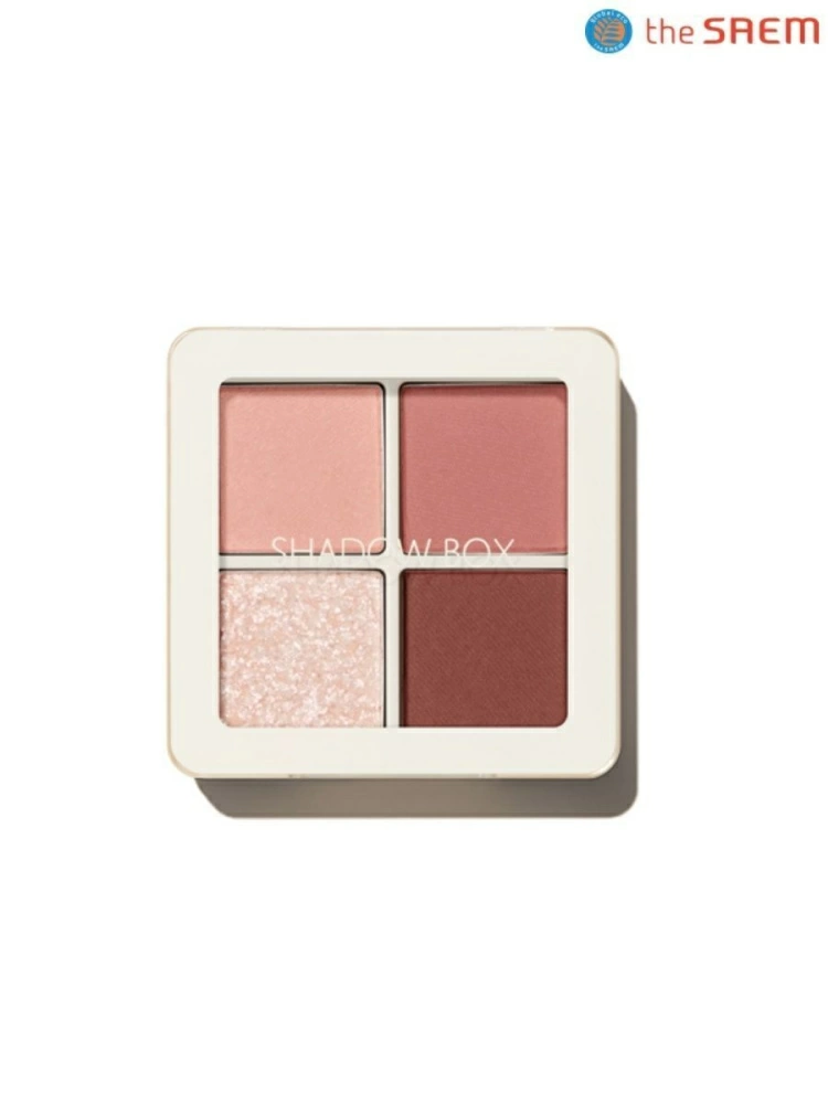 The Saem Тени Saemmul Shadow Box 01 Rosy Ending, 4 шт. по 0,9 гр.