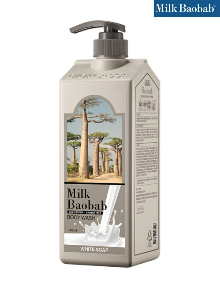 MilkBaobab Гель для душа Original Body Wash White Soap, 1 л.