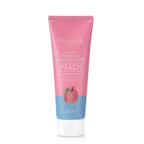 Welcos Around Me Peach Крем Around me Natural Perfume Vita Aqua Gel Cream Peach, 250 мл.