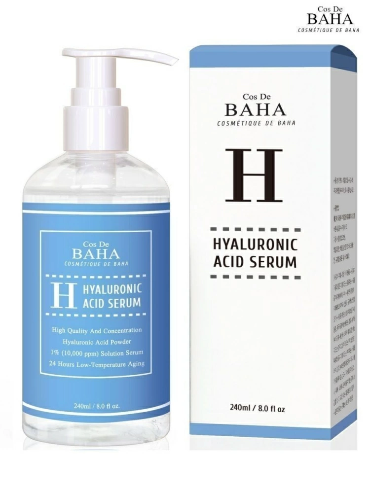 Cos De Baha Сыворотка для лица Hyaluronic Acid Serum H240 с гиалуроновой кислотой, 240 мл.