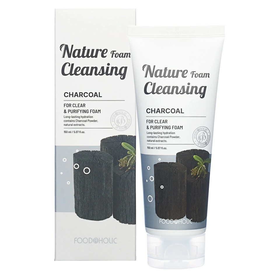 Foodaholic Nature Пенка для лица Nature Foam Cleansing (150 мл.) Charcoal