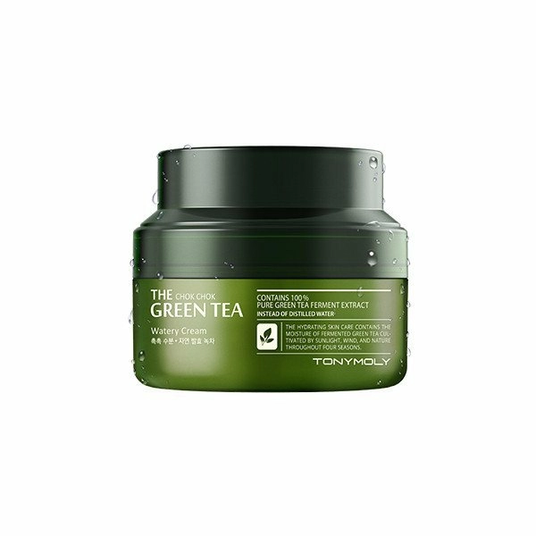 Tonymoly Крем для лица The Chok Chok Green Tea Watery Cream с экстрактом зелёного чая, 60 мл.