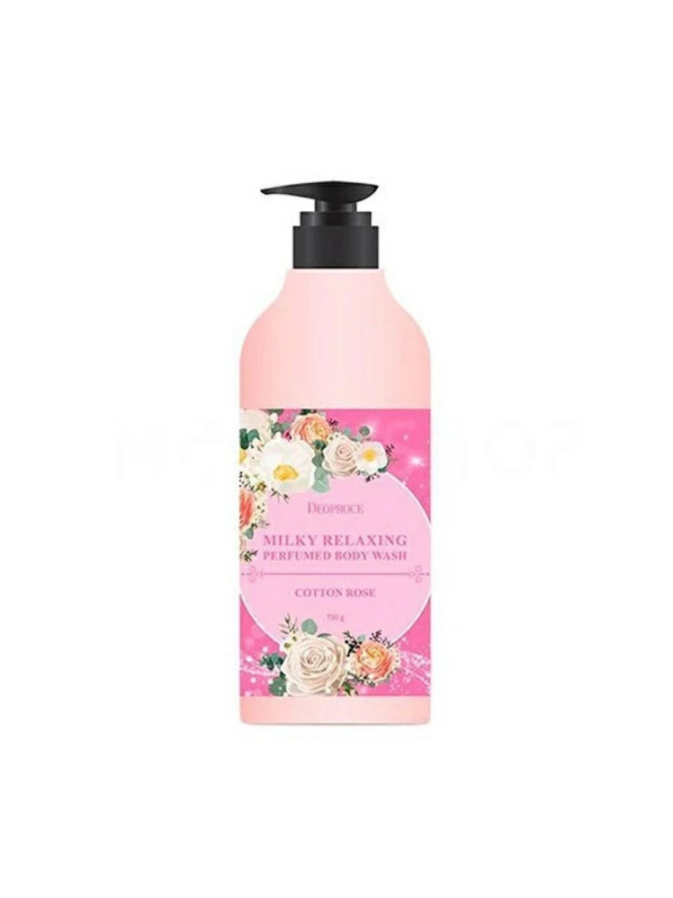 Deoproce BODY Гель MILKY RELAXING BODY WASH COTTON ROSE 750 g