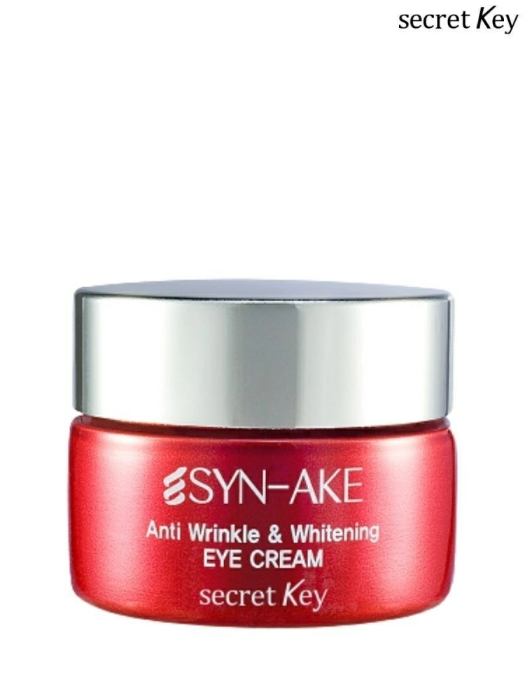 Secret Key Антивозрастной крем для глаз Syn-Ake Anti Wrinkle & Whitening Eye Cream с пептидом змеиного яда, 15 мл.