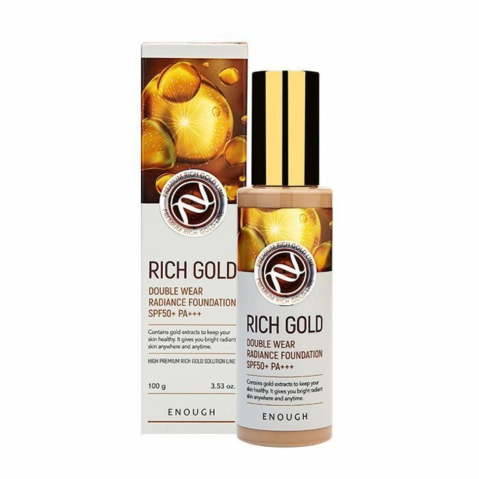 Enough RG Основа тональная с золотом Rich Gold Double Wear Radiance Foundation #13