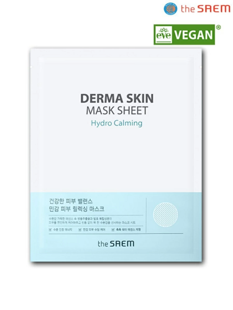 The Saem Тканевая маска Derma Skin Mask Sheet - Hydro Calming, 25 мл.