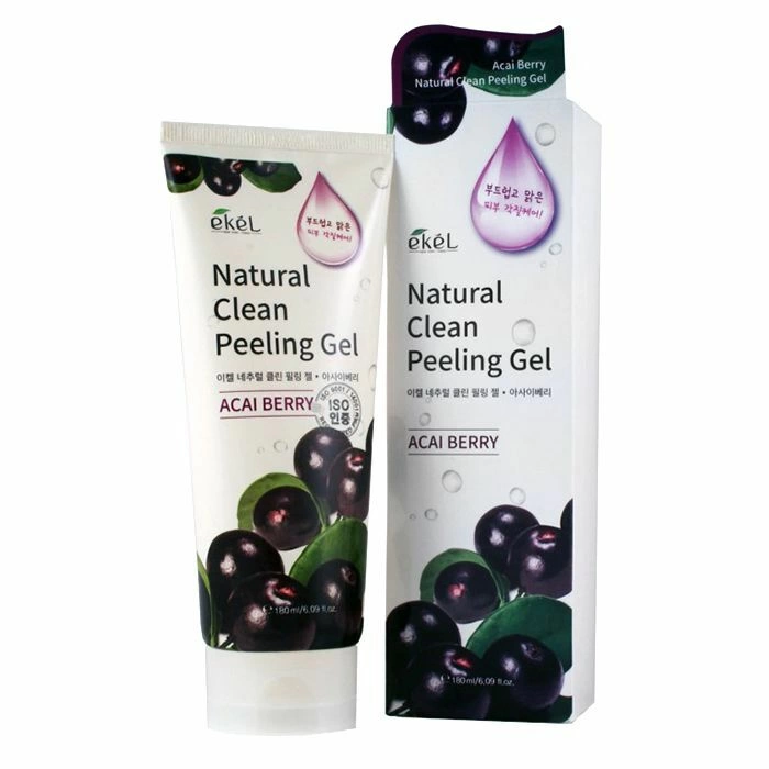 Ekel Natural Clean Peeling Gel Acai Berry Пилинг-скатка с экстрактом ягод асаи 180мл