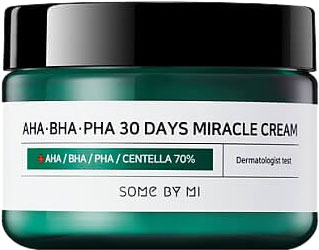 Крем для лица SOME BY MI AHA.BHA.PHA 30 Days Miracle Cream с AHA и BHA кислотами, 60 мл.