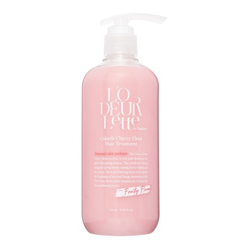 L'ODEURLETTE In England Color Fit Cherry Fleur Hair Treatment Парфюмированная маска для волос C ароматом цветка вишни 500мл