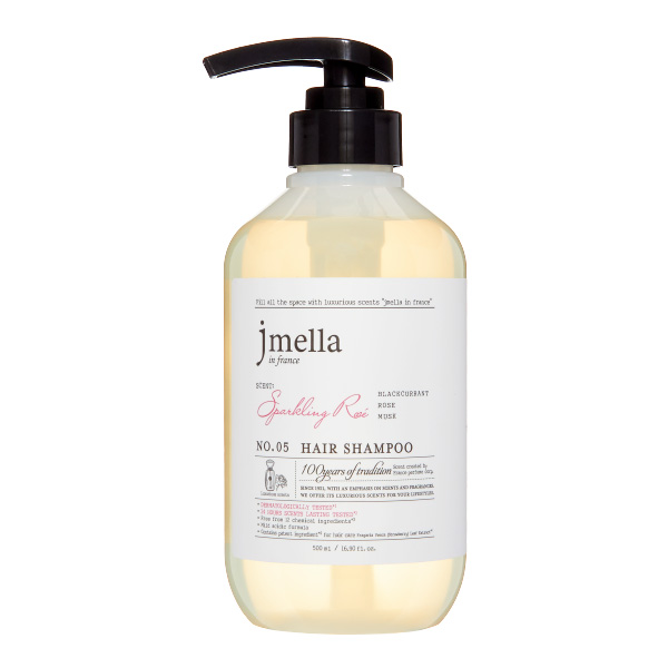 Jmella IN FRANCE SPARKLING ROSE HAIR SHAMPOO Шампунь для волос "Чёрная смородина, роза, мускус"