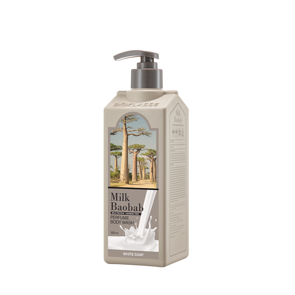 MilkBaobab Гель для душа Perfume Body Wash White Soap, 500 мл.