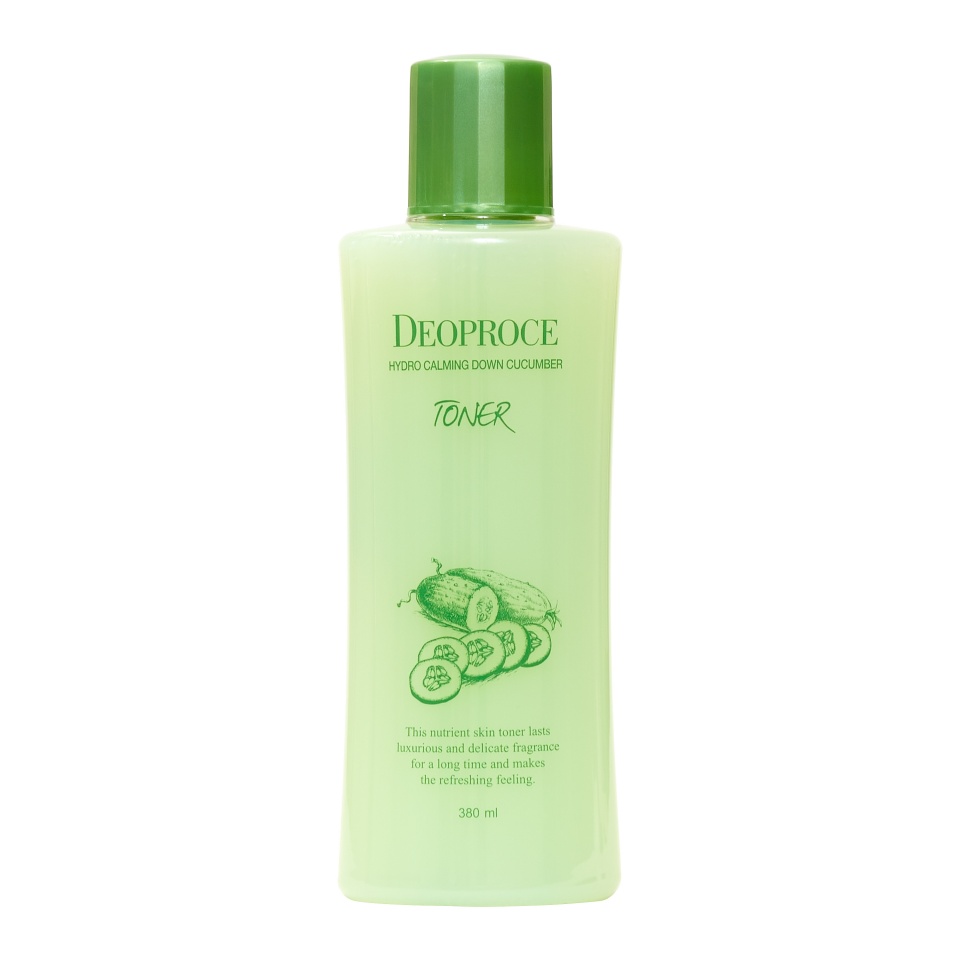 Deoproce HYDRO CALMING DOWN CUCUMBER TONER Увлажняющий успокаивающий тонер для лица с экстрактом огурца