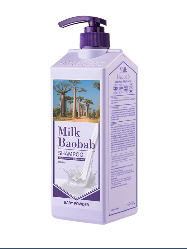 MilkBaobab Шампунь Original Shampoo Baby Powder 1000мл