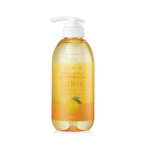 Welcos Гель для душа Around Me Natural Perfume Vita Body Wash Yuja, 500 мл.