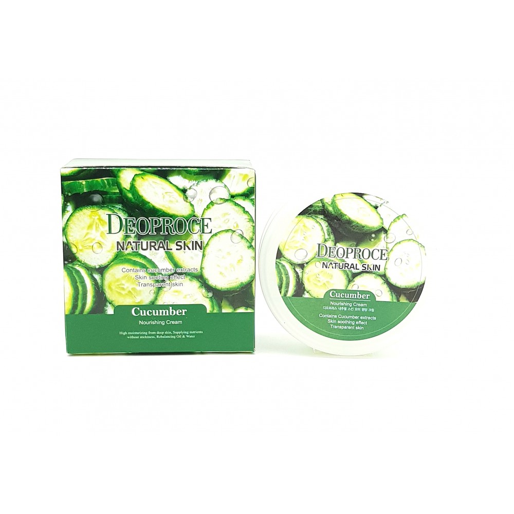 Крем для лица и тела Deoproce Natural Skin Cucumber Nourishing Cream, 100 гр.