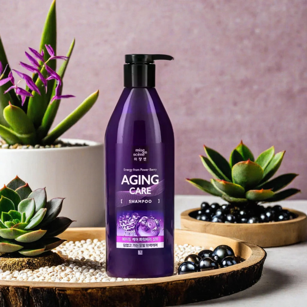 Mise En Scene Антивозрастной шампунь для силы и здоровья волос Aging Care Shampoo, 680 мл.
