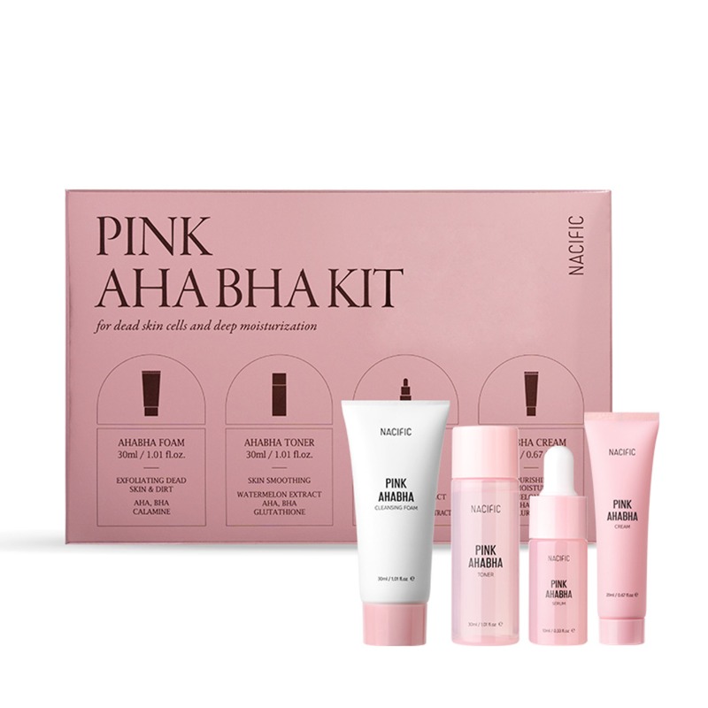 Nacific Aha Bha Набор уходовых средств с Aha Bha кислотами Pink Aha Bha Kit