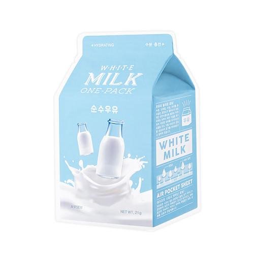 A'PIEU Увлажняющая тканевая маска для лица White Milk One-Pack с молочными протеинами, 21 гр.