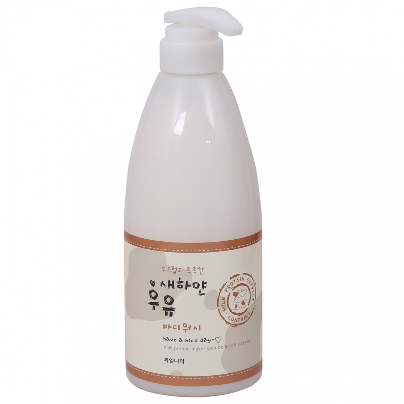 Welcos Гель для душа молочный Kwailnara White Milk Body Wash, 740 мл.