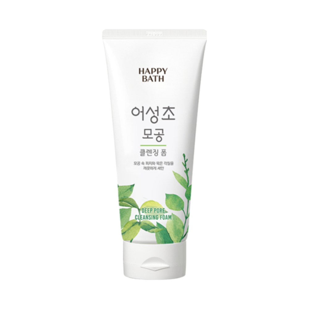 HAPPYBATH Пенка для лица очищающая с экстрактом хауттюйнии Houttuynia Cordata Cleansing Foam, 200 гр.