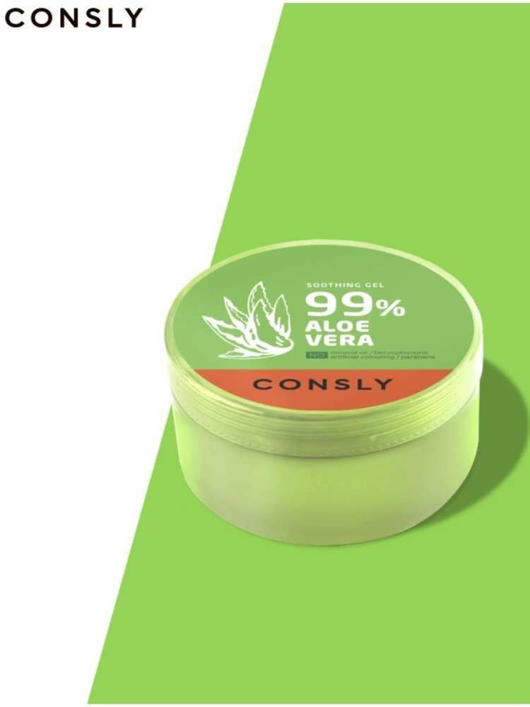 Consly Гель успокаивающий с экстрактом алоэ вера Aloe Vera Soothing Gel, 300 мл.