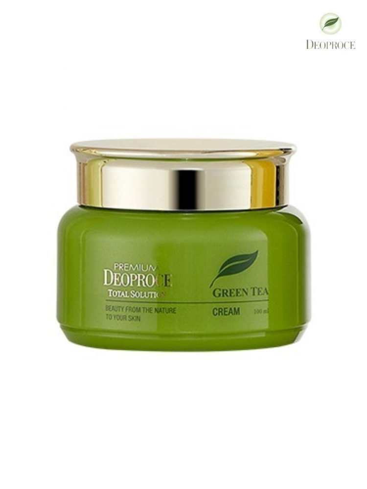 Deoproce Крем для лица Premium Green Tea Total Solution Cream с экстрактом зеленого чая, 100 мл.