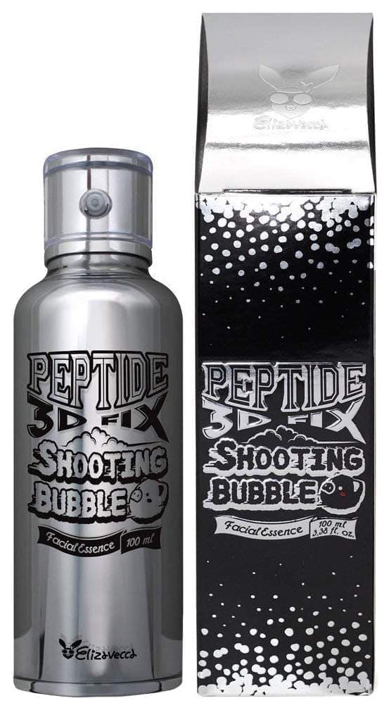 Elizavecca Успокаивающая пузырьковая эссенция Peptide 3D Fix Shooting Bubble Facial Essence с пептидами, 100 мл.