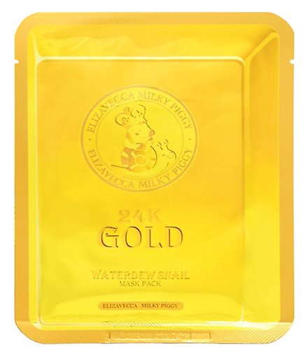 Elizavecca Маска для лица 24k Gold Water Dew Snail Mask, 25 гр.
