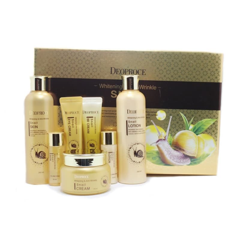 Deoproce Подарочный набор Snail 5 Set с муцином улитки