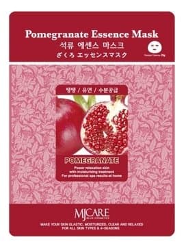 Тканевая маска для лица Mijin Pomegranate Essence Mask с экстрактом граната, 23 гр.