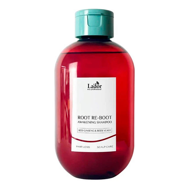 Lador Шампунь против выпадения волос для сухих и тусклых волос Root RE-BOOT Awakening Shampoo Red Ginseng & Beer Yeast, 50 мл.