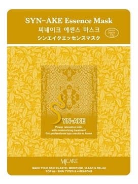 Тканевая маска для лица Mijin Syn-Ake Essence Mask с пептидом змеиного яда, 23 гр.