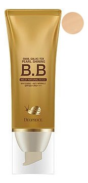 Deoproce BB крем сияющий Snail Galac-Tox Pearl Shining BB Cream 21 с муцином улитки, 40 гр.