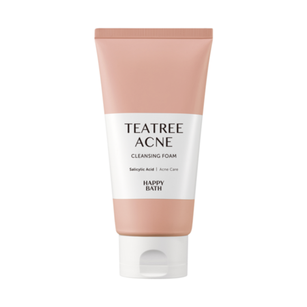 HAPPYBATH Пенка для лица очищающая с экстрактом чайного дерева и гамамелиса Tea Tree Acne Cleansing Foam, 150 гр.