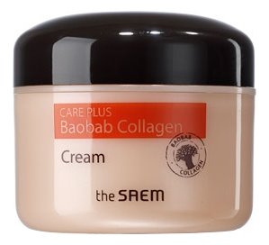 The Saem Коллагеновый крем для лица Care Plus Baobab Collagen Cream с экстрактом баобаба, 100 мл.