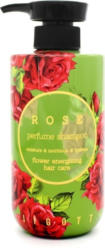 Jigott Rose Perfume Shampoo Парфюмированный шампунь для волос с экстрактом розы 500мл