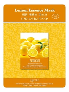 Тканевая маска для лица лимон Lemon Essence Mask, 23 гр.